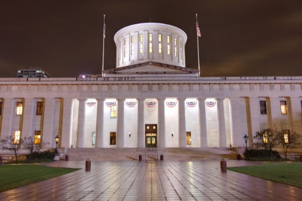 The Ohio Statehouse where legislation has been introduced