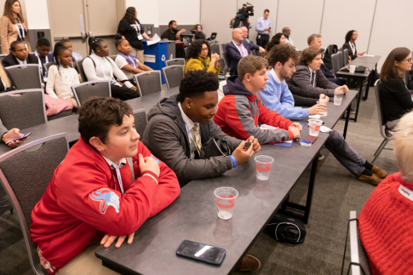 Students attending a breakout session, courtesy of Blockland Solutions and CodyYork Photograph