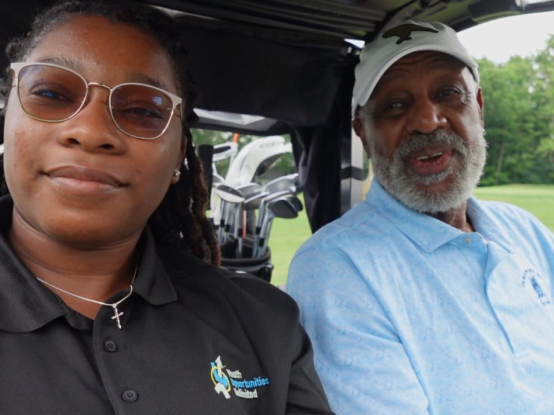Youth journalist with Campy Russell