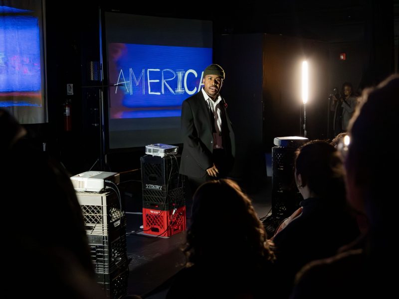 Chris Webb performing, The End of Black Excellence
